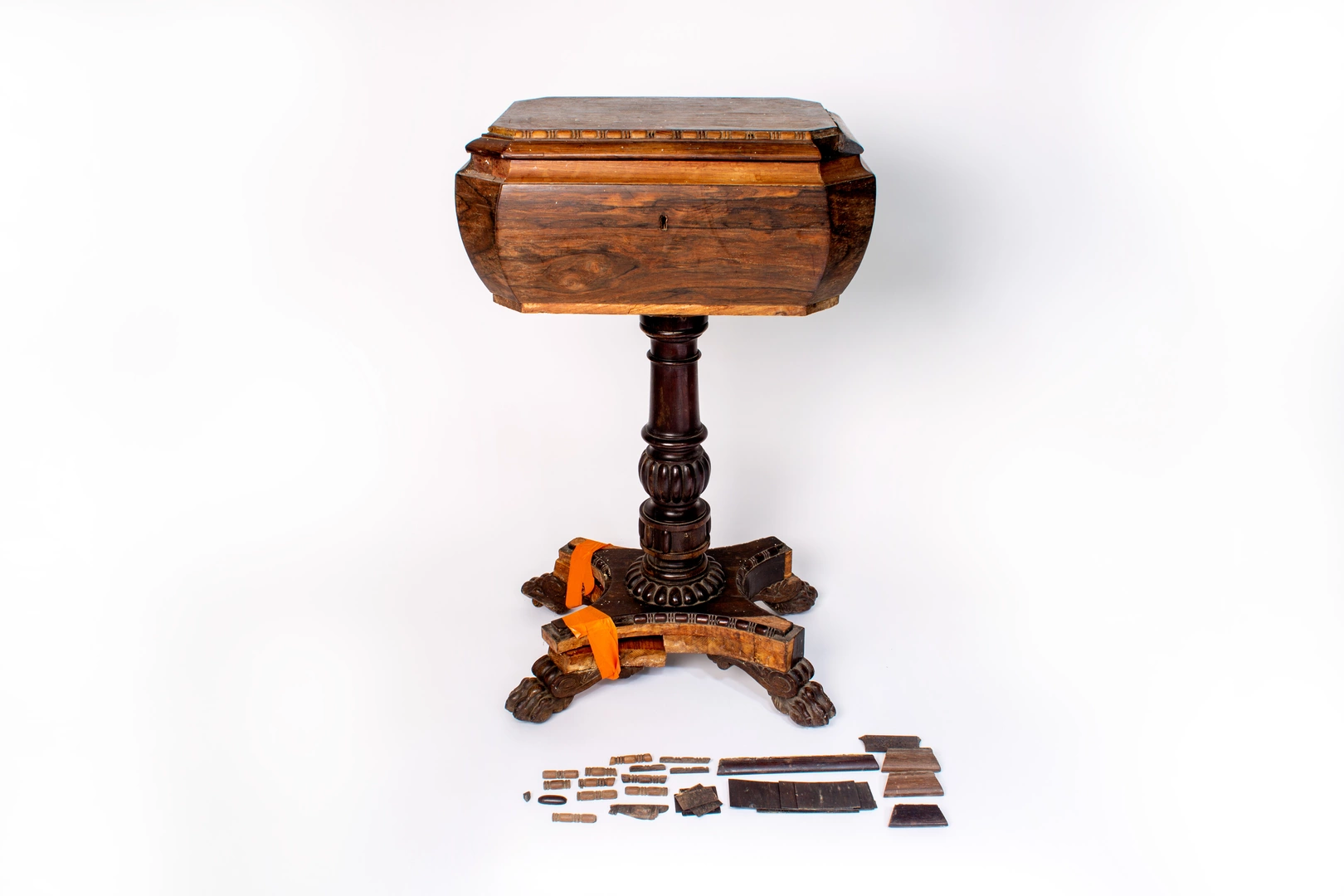 Broken eighteenth century maker's chest